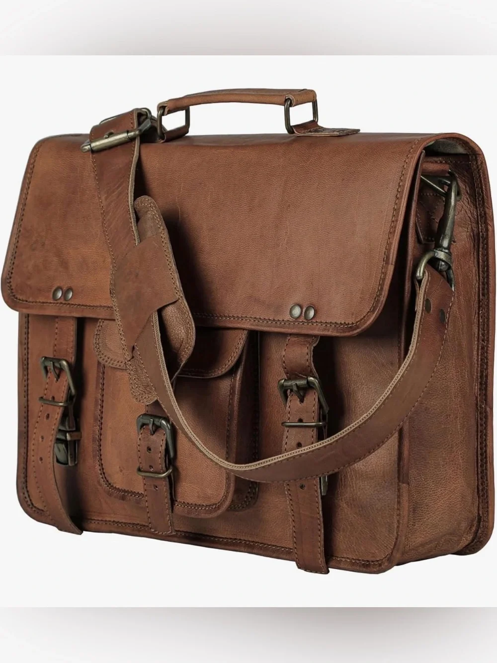 Genuine Leather Messenger Bag